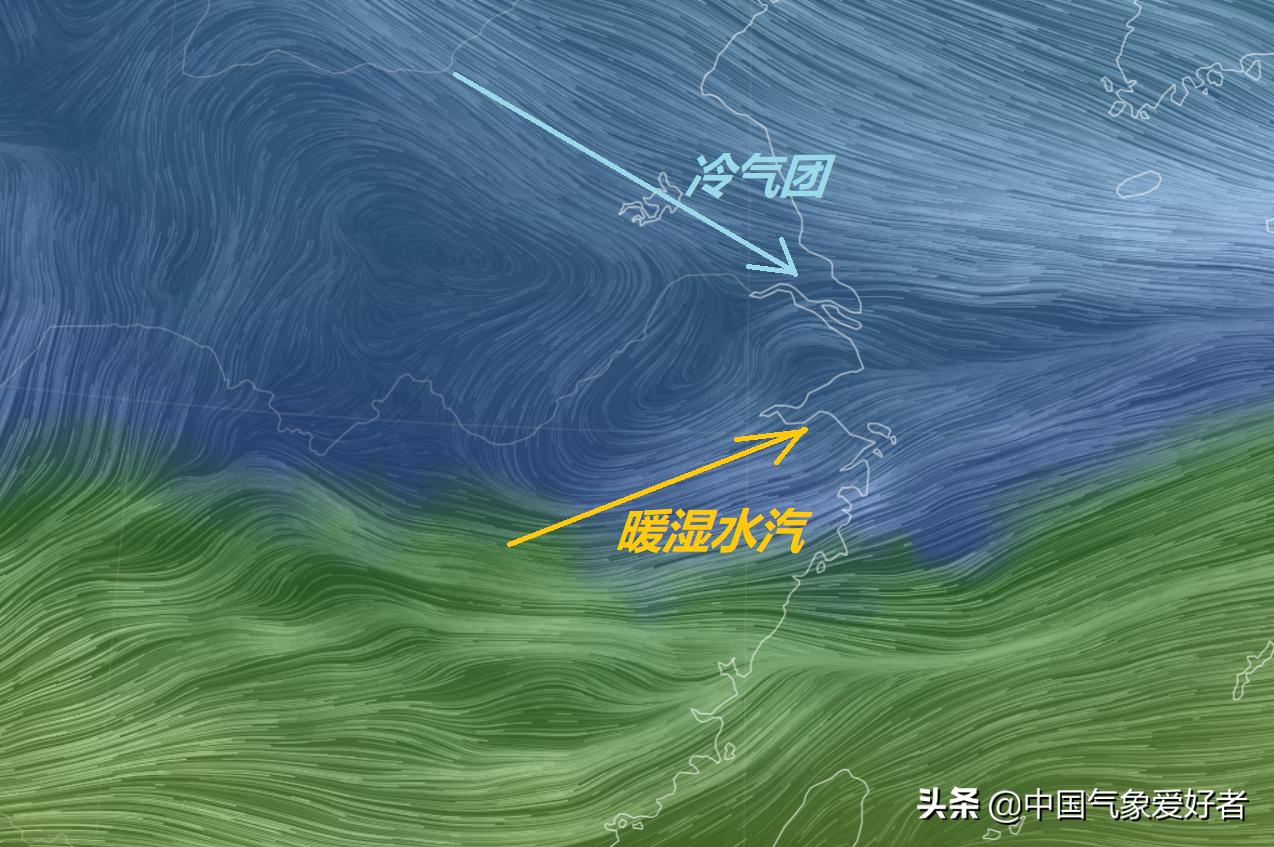 新冷气团抵临南方地区